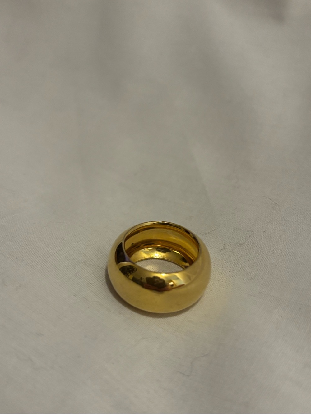 Classic Wide Dome Gold Ring - Women’s Fashion Jewelry